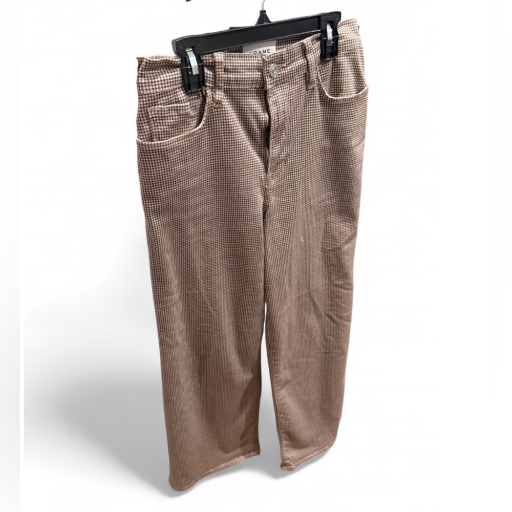 FRAME - women’s hounds tooth pattern jeans